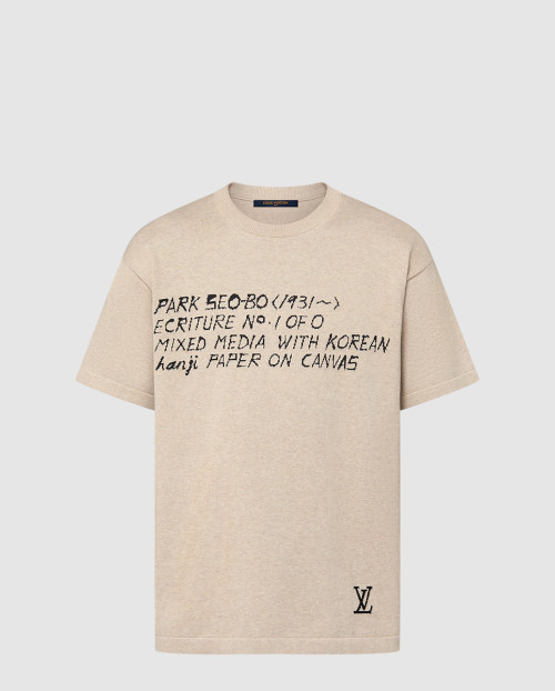 [LOUIS VUITTON-루이비통]LV x 박서보 쇼트 슬리브드 코튼 크루넥 1AFXYN