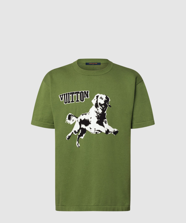 [LOUIS VUITTON-루이비통]쇼트 슬리브드 코튼 크루넥 1AGJS2