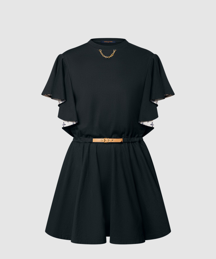 레플리카|이미테이션 louis-vuitton-루이비통러플-소매-타이-드레스-1agor5