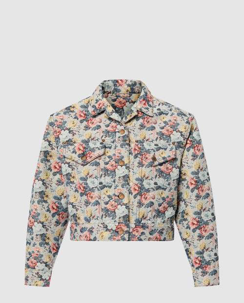 [LOUIS VUITTON-루이비통]플로럴 자카드 크롭 재킷 1AGPL4