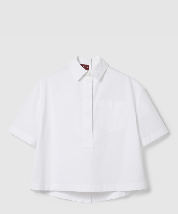 [GUCCI-구찌]엠보싱 코튼 포플린 셔츠 808425