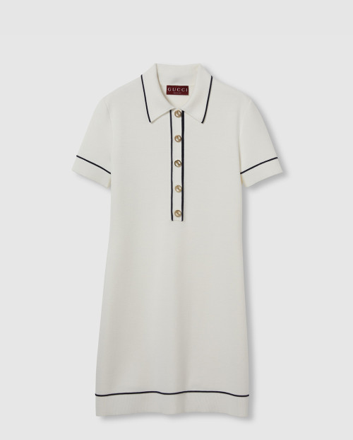 [GUCCI-구찌]파인 울 폴로 드레스 ‎813816