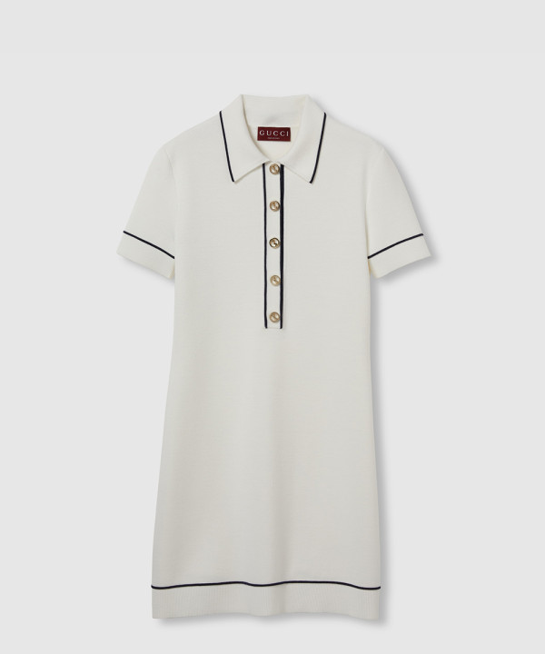 [GUCCI-구찌]파인 울 폴로 드레스 ‎813816