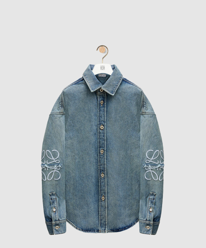 레플리카|이미테이션 loewe-로에베애너그램-오버셔츠-데님