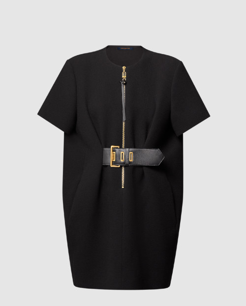 [LOUIS VUITTON-루이비통]레이스업 크레이프 티셔츠 드레스 1AGOOF