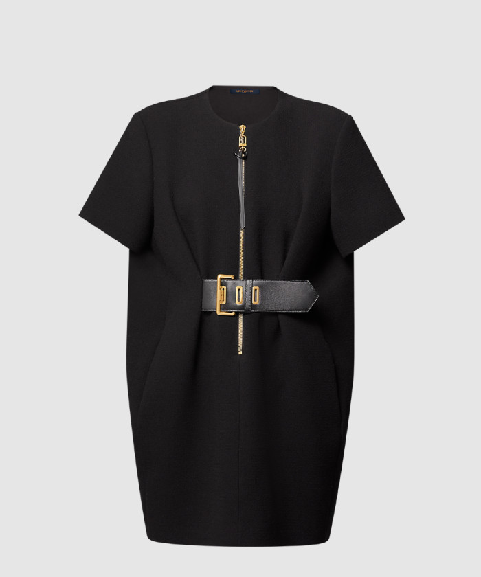 레플리카|이미테이션 louis-vuitton-루이비통레이스업-크레이프-티셔츠-드레스-1agoof