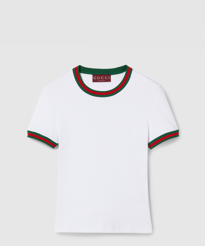 레플리카|이미테이션 gucci-구찌웹web-코튼-리브-티셔츠-828882