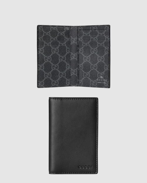 [GUCCI-구찌]GG 엠블럼 바이폴드 엠보스 카드 케이스 818953