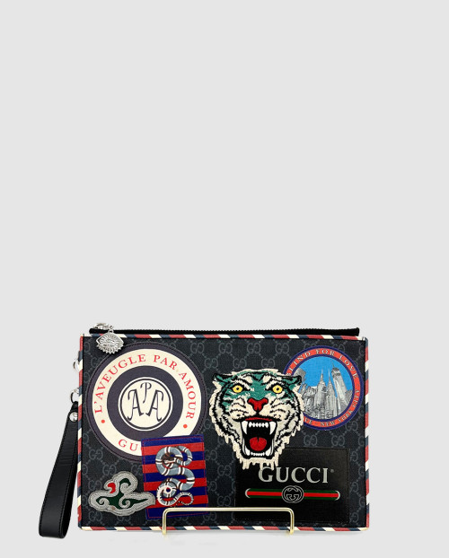 [GUCCI-구찌]GG 수프림 나이트 쿠리에 클러치 496346