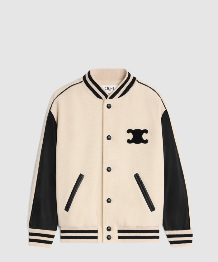 레플리카|이미테이션 celine-셀린느트리오페-텍스처드-울-베이스볼-재킷-2w71c8