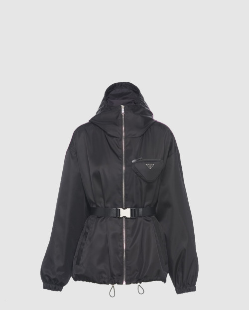 [PRADA-프라다]파우치가 달린 리나일론 후드 블루종 재킷  291964