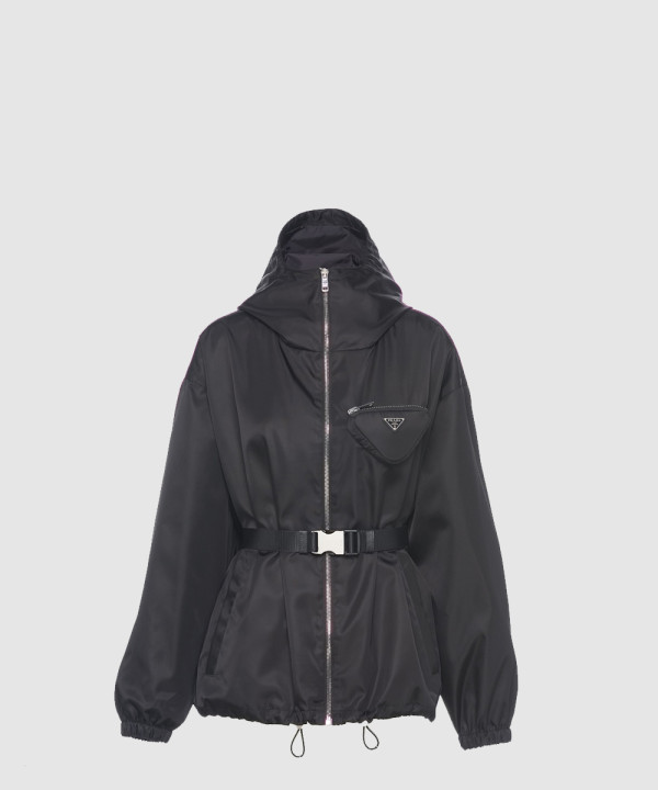 [PRADA-프라다]파우치가 달린 리나일론 후드 블루종 재킷  291964