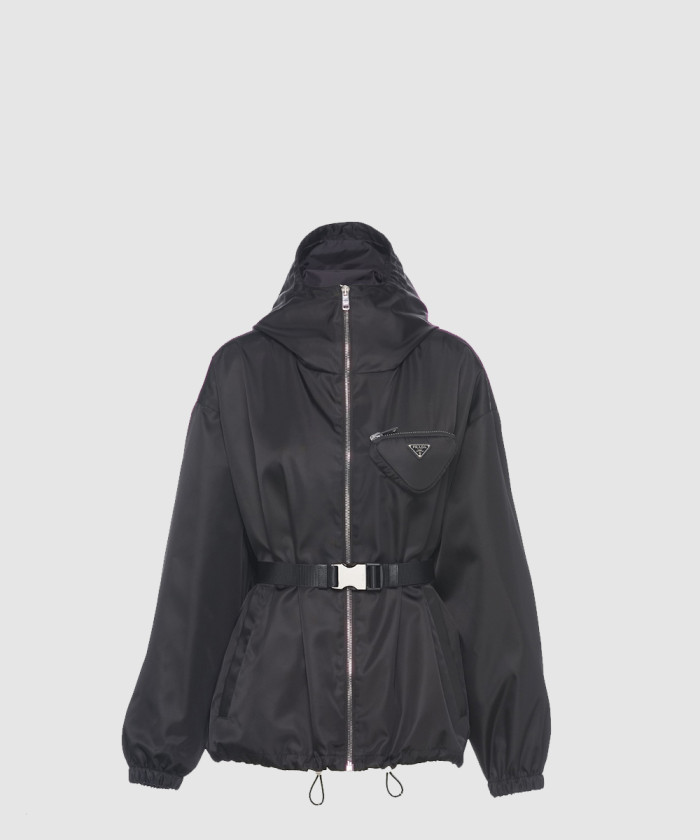 레플리카|이미테이션 prada-프라다파우치가-달린-리나일론-후드-블루종-재킷-291964