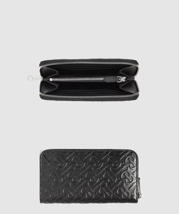 [BURBERRY-버버리]모노그램 레더 지퍼라운드 지갑 80176521