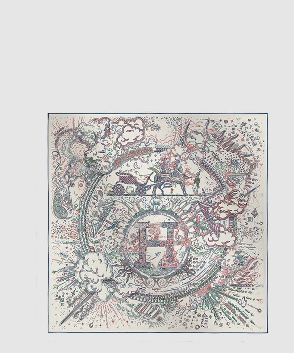 [HERMES-에르메스]Please Hold The Line 스카프 90