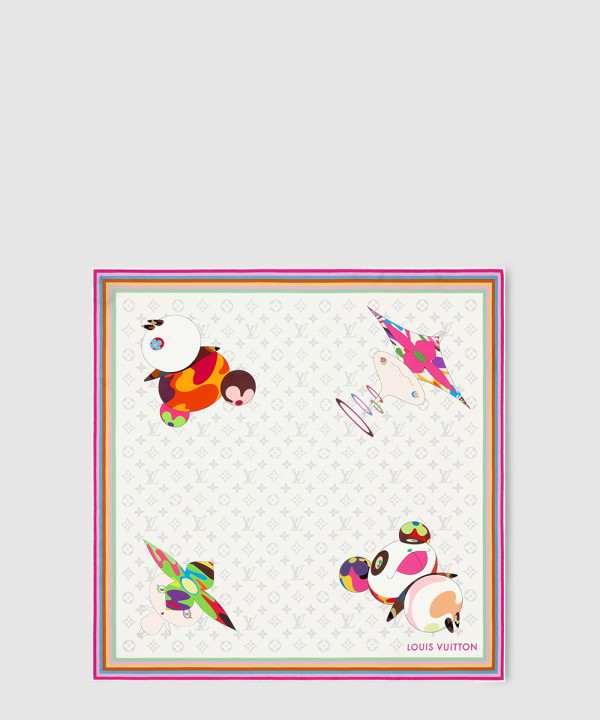 [LOUIS VUITTON-루이비통]LV x TM 모노그램 슈퍼플랫 캐릭터 스퀘어 90 M96273