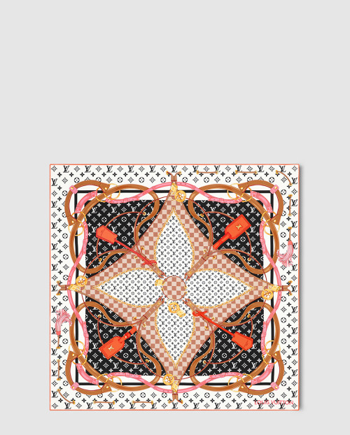 [LOUIS VUITTON-루이비통]플라워 앤드 스트랩 스퀘어 90 M90659