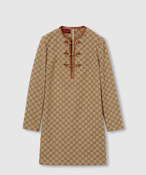 [GUCCI-구찌]홀스빗 GG 캔버스 드레스 820404