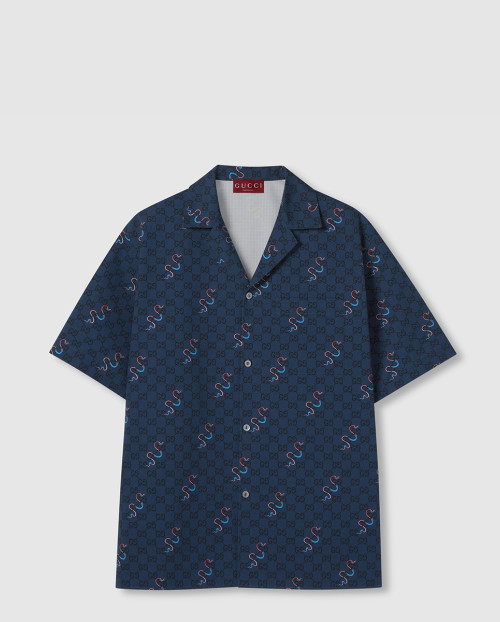 [GUCCI-구찌]컬렉션 프린트 코튼 셔츠 794907