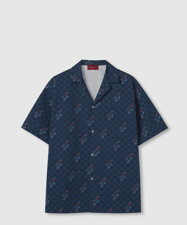 [GUCCI-구찌]컬렉션 프린트 코튼 셔츠 794907