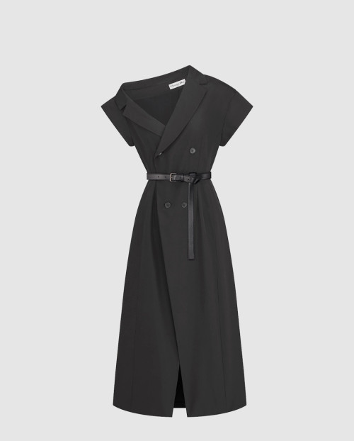 [DIOR-디올]언발란스 미디 드레스 521R5