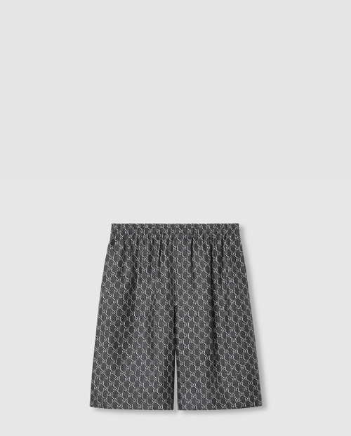 [GUCCI-구찌]실크 트윌 쇼츠 위드 GG 섀도우 798619