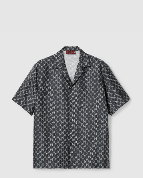 [GUCCI-구찌]GG 섀도우 실크 셔츠 장식 794907