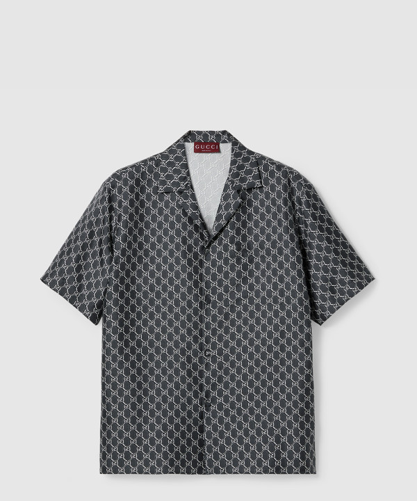 [GUCCI-구찌]GG 섀도우 실크 셔츠 장식 794907