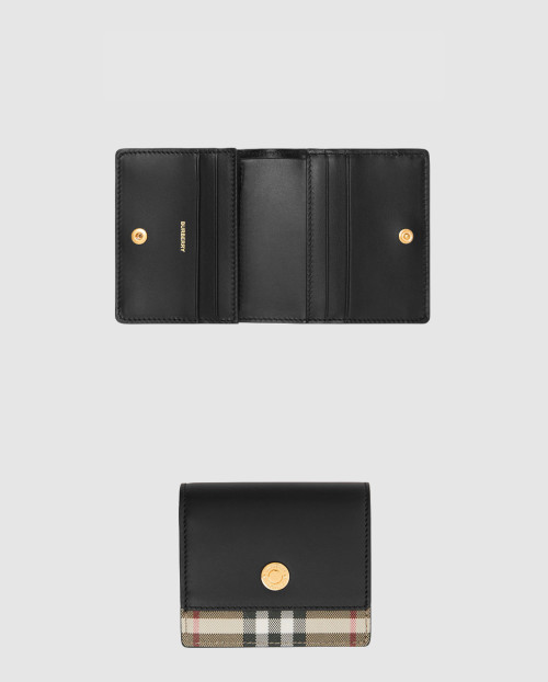 [BURBERRY-버버리]빈티지 체크 레더 스몰 폴딩 지갑 80622861