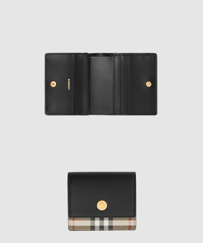 레플리카|이미테이션 burberry-버버리빈티지-체크-레더-스몰-폴딩-지갑-80622861