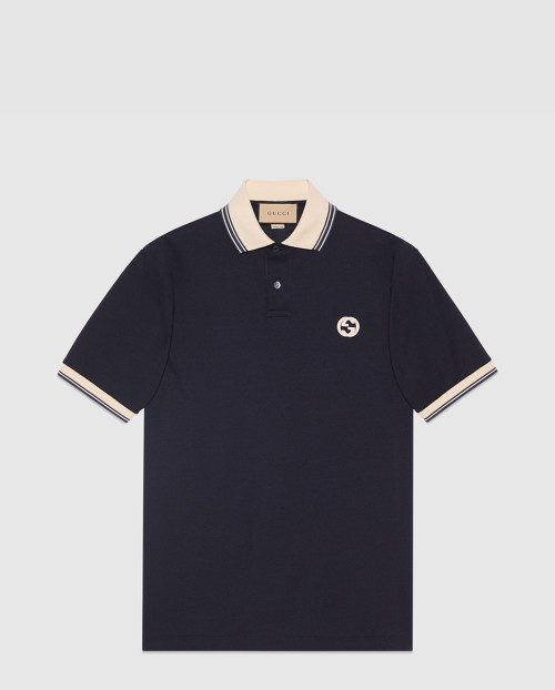 [GUCCI-구찌]인터로킹 G 코튼 폴로 셔츠 768641