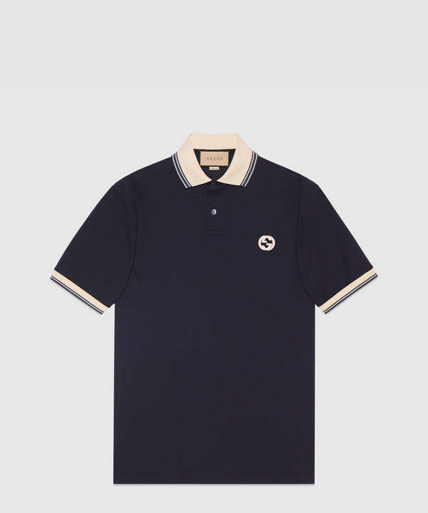 [GUCCI-구찌]인터로킹 G 코튼 폴로 셔츠 768641