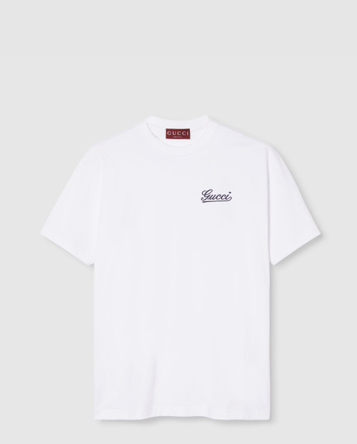 [GUCCI-구찌]자수 코튼 저지 티셔츠 ‎788093