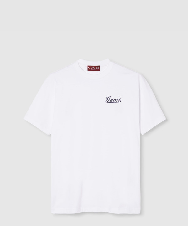 [GUCCI-구찌]자수 코튼 저지 티셔츠 ‎788093