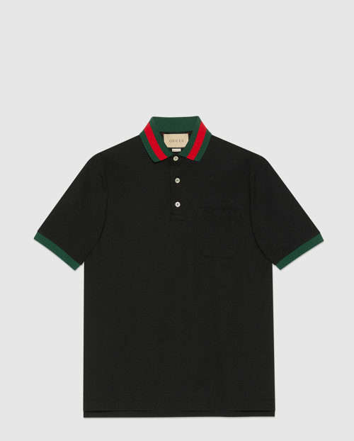 [GUCCI-구찌]웹(Web) 카라 코튼 피케 폴로 701735