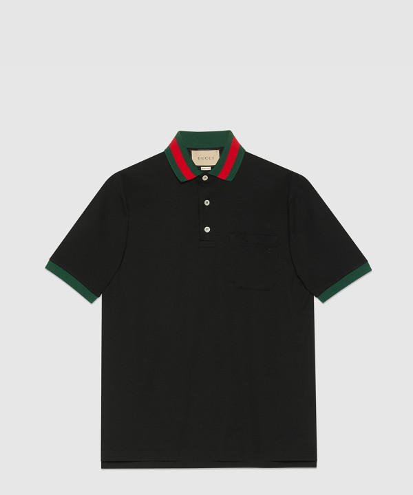 [GUCCI-구찌]웹(Web) 카라 코튼 피케 폴로 701735