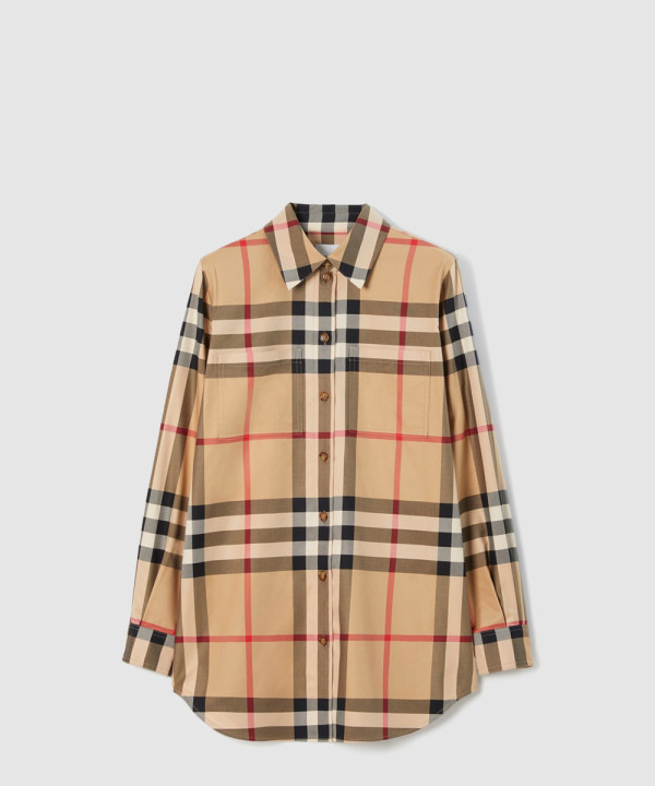[BURBERRY-버버리]체크 코튼 셔츠 80713381