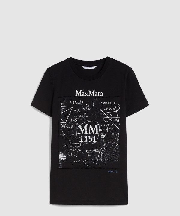 [MAXMARA-막스마라]레귤러핏 프린트 코튼 티셔츠