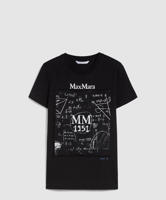 레플리카|이미테이션 maxmara-막스마라레귤러핏-프린트-코튼-티셔츠