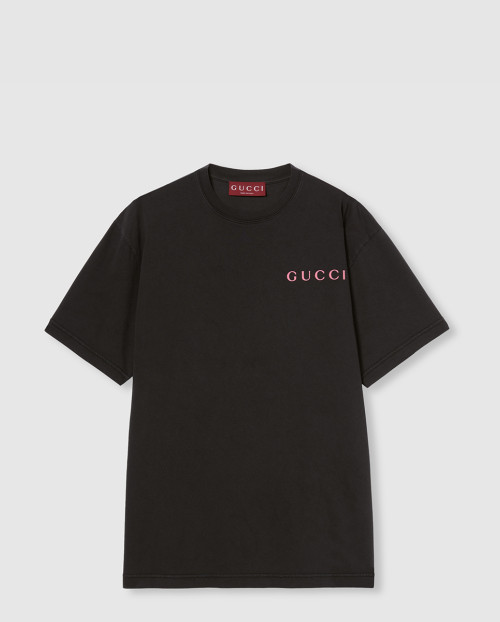 [GUCCI-구찌]프린트 코튼 저지 티셔츠 796395