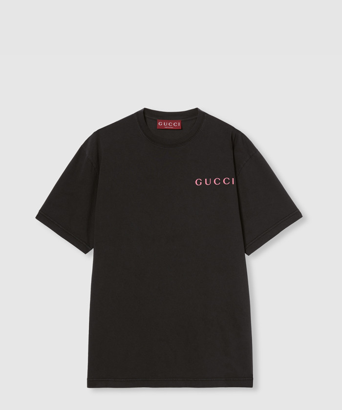 레플리카|이미테이션 gucci-구찌프린트-코튼-저지-티셔츠-796395-3