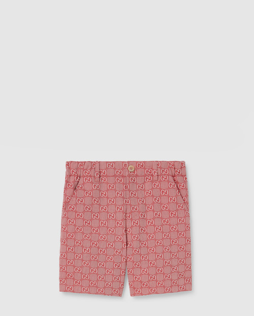[GUCCI-구찌]어린이용 GG 코튼 능직 반바지 810885