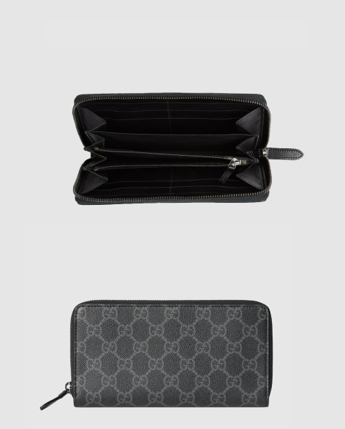 [GUCCI-구찌]GG 엠블럼 지퍼 아라운드 지갑 821207