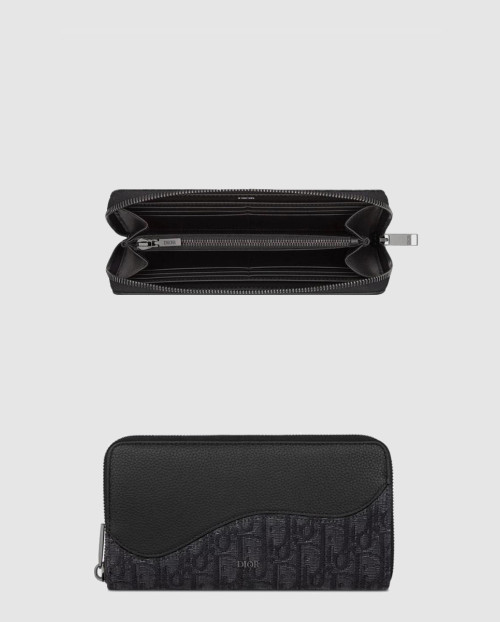 [DIOR-디올]Saddle 지퍼 장지갑 2ADBC