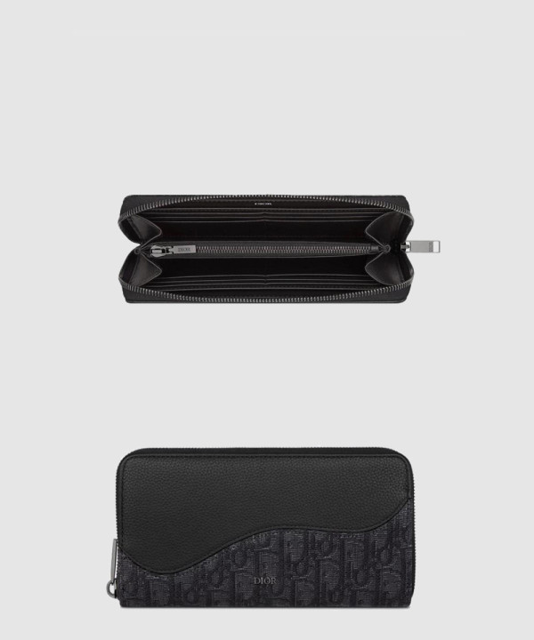 [DIOR-디올]Saddle 지퍼 장지갑 2ADBC