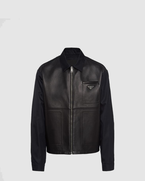 [PRADA-프라다]리나일론 레더 자켓 SGC182