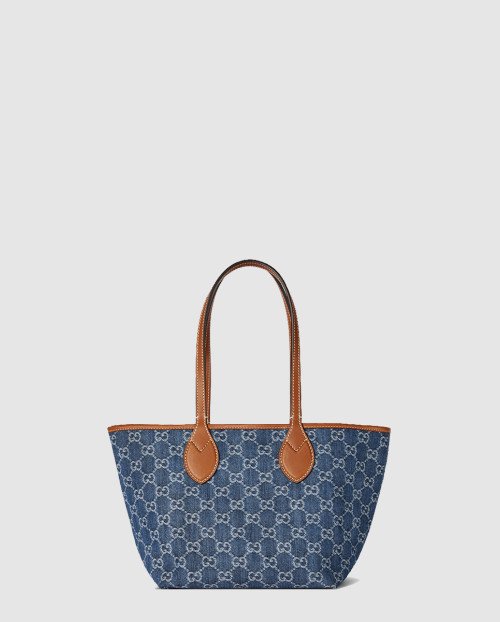 [GUCCI-구찌]미디엄 토트백 블루 데님 820496