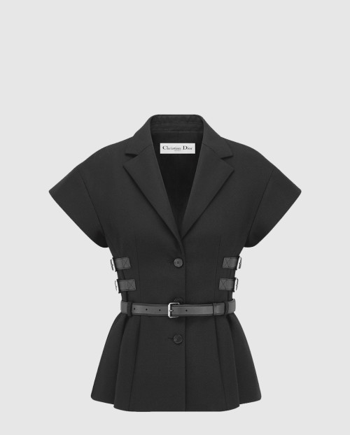 [DIOR-디올]반소매 벨트 재킷 521V6