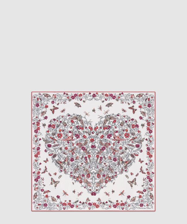 [DIOR-디올]Dioramour Cœur des Curiosités 70 스퀘어 스카프 51DAM