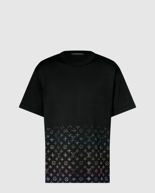 [LOUIS VUITTON-루이비통]모노그램 그라디언트 엠벨리시드 쇼트 슬리브드 크루넥 1AGTLG